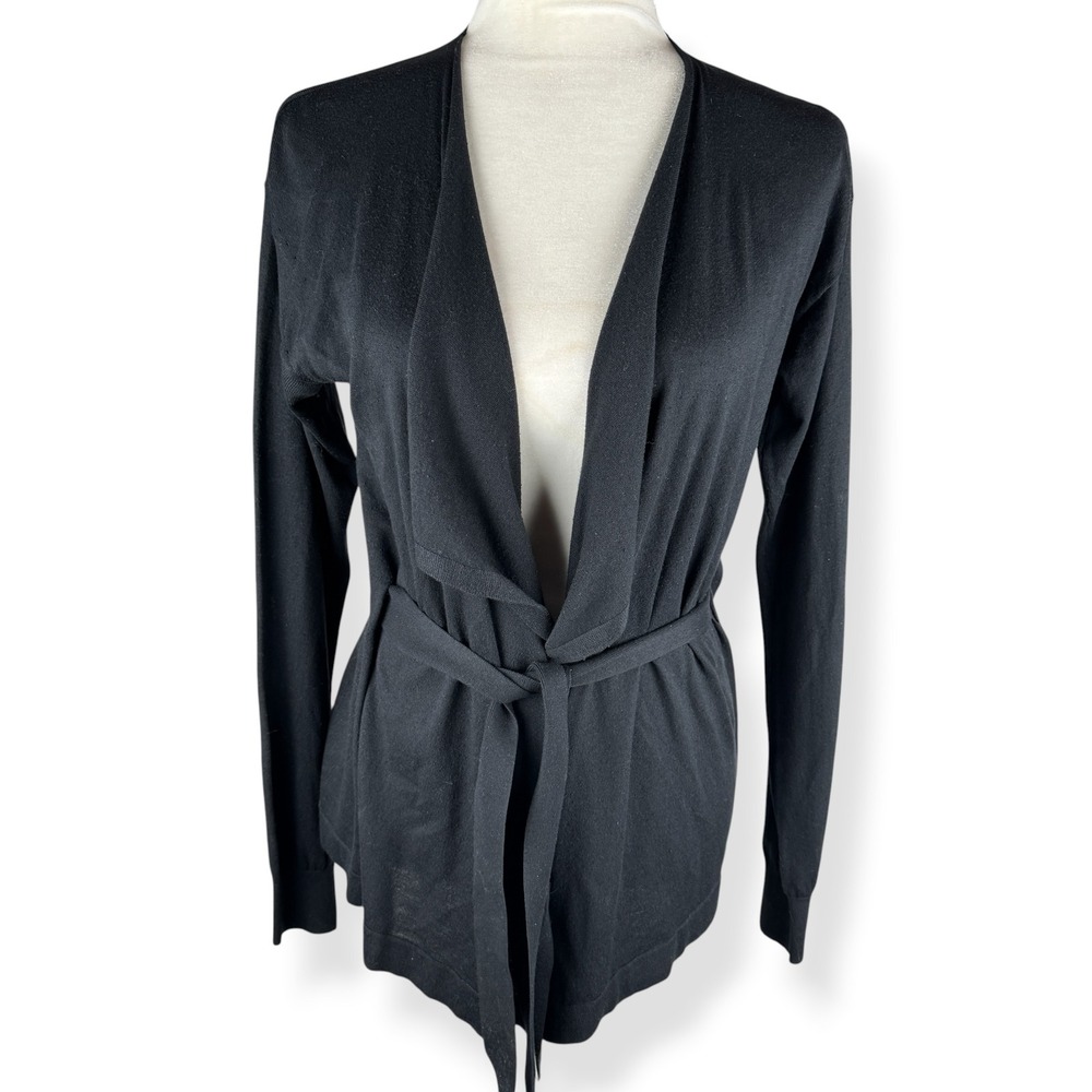 Hugo Boss Knit Cardigan Sweater Womens Size Small Silk Cashmere Quiet Luxury Top
